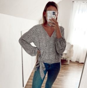 Six Fifty Micro Leopard Cross Over Top